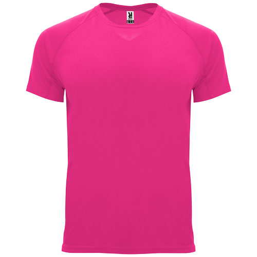 T-shirt sport Homme personnalisé 135gr Bahrain ROLY Rose fluo